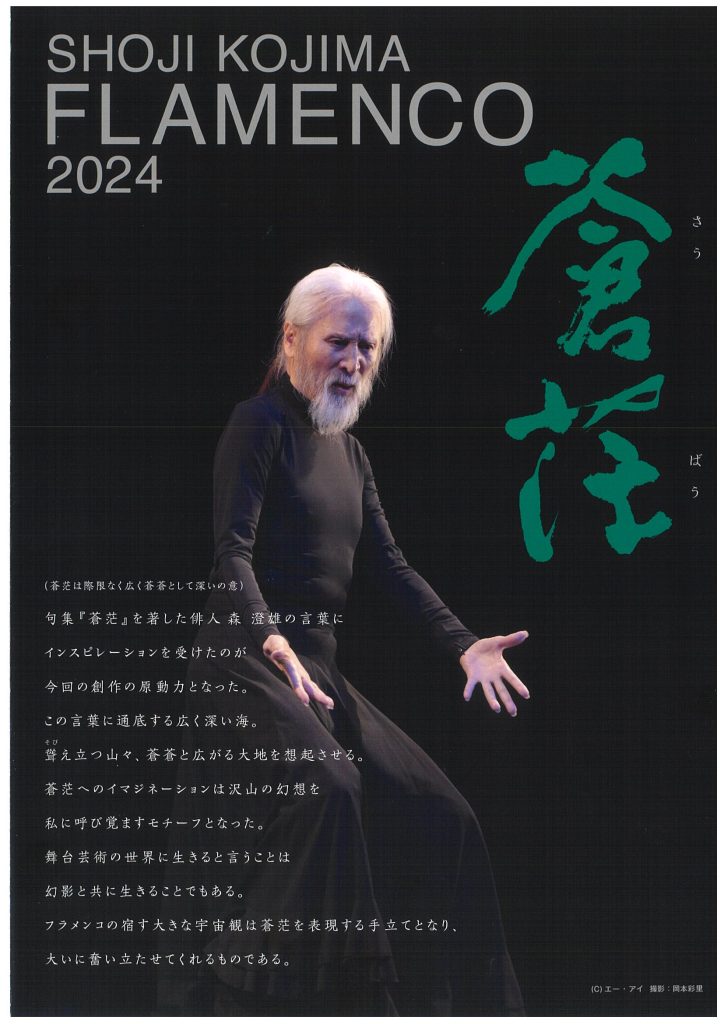 SHOJI　KOJIMA　FLAMENCO　2024    　 蒼茫のチラシ